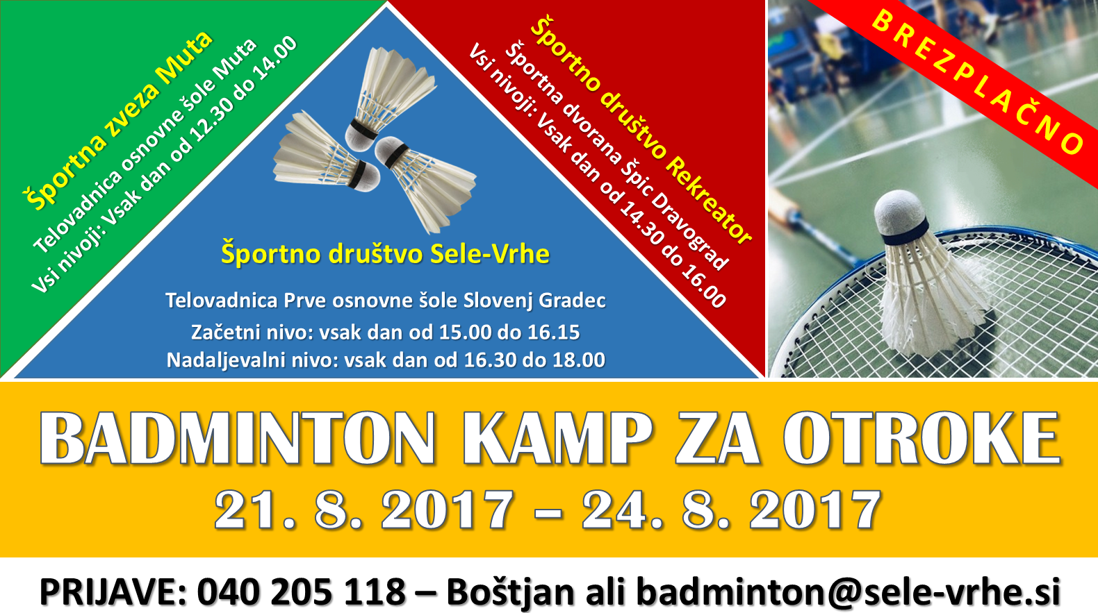 Badminton kamp 2017